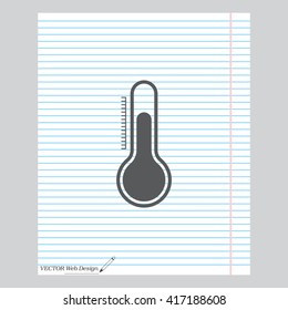 Thermometer icon , vector illustration