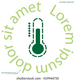 Thermometer icon , vector illustration