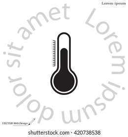 Thermometer icon , vector illustration