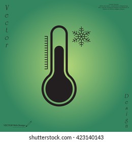 Thermometer icon , vector illustration