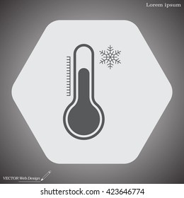 Thermometer icon , vector illustration