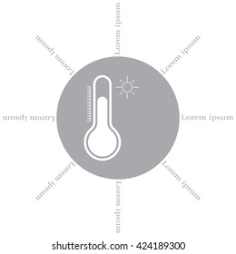 Thermometer icon , vector illustration