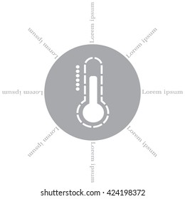 Thermometer icon , vector illustration