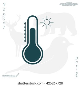 Thermometer icon , vector illustration