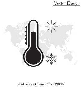 Thermometer icon , vector illustration