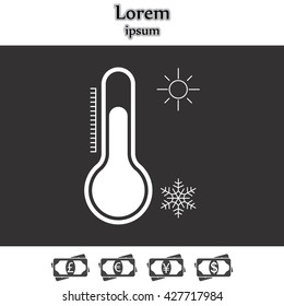 Thermometer icon , vector illustration