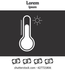 Thermometer icon , vector illustration