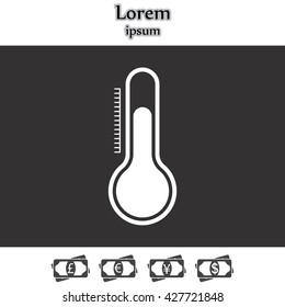 Thermometer icon , vector illustration