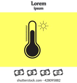 Thermometer icon , vector illustration