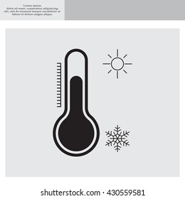 Thermometer icon , vector illustration