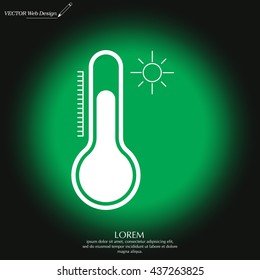 Thermometer icon , vector illustration