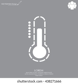 Thermometer icon , vector illustration