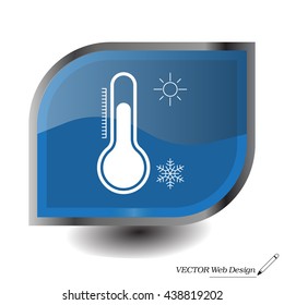 Thermometer icon , vector illustration