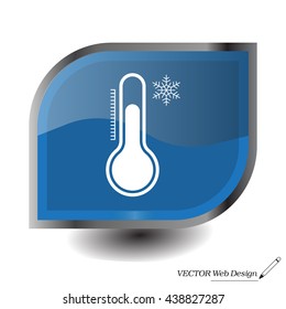 Thermometer icon , vector illustration