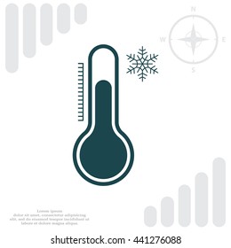 Thermometer icon , vector illustration