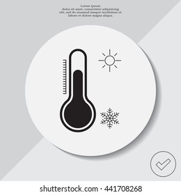 Thermometer icon , vector illustration