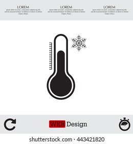 Thermometer icon , vector illustration