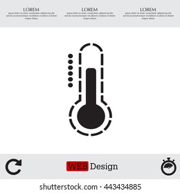 Thermometer icon , vector illustration