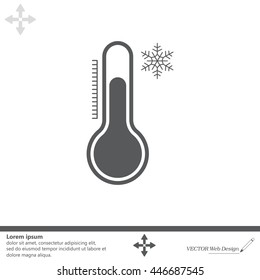Thermometer icon , vector illustration