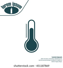 Thermometer icon , vector illustration