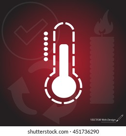 Thermometer icon , vector illustration