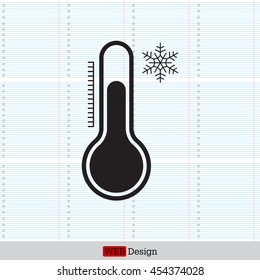 Thermometer icon , vector illustration
