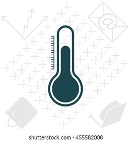 Thermometer icon , vector illustration