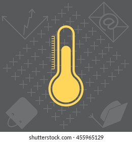Thermometer icon , vector illustration
