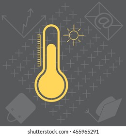 Thermometer icon , vector illustration