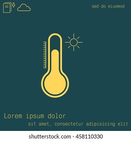 Thermometer icon , vector illustration
