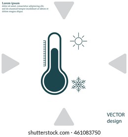 Thermometer icon , vector illustration
