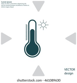 Thermometer icon , vector illustration