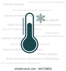 Thermometer icon , vector illustration