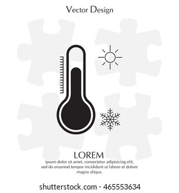 Thermometer icon , vector illustration