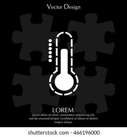 Thermometer icon , vector illustration