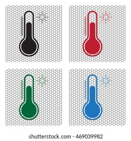 Thermometer icon , vector illustration