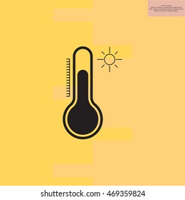 Thermometer icon , vector illustration