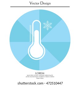 Thermometer icon , vector illustration