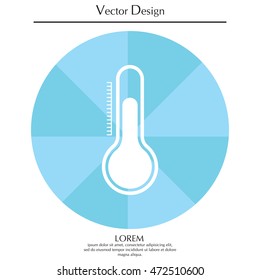 Thermometer icon , vector illustration