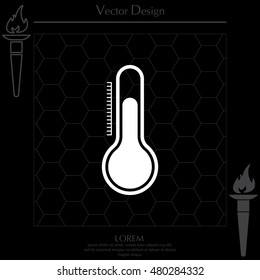 Thermometer icon , vector illustration