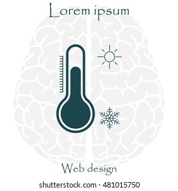 Thermometer icon , vector illustration