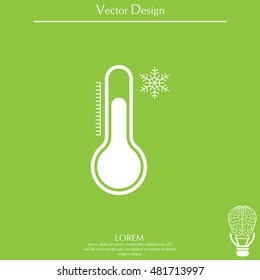 Thermometer icon , vector illustration