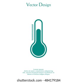 Thermometer icon , vector illustration