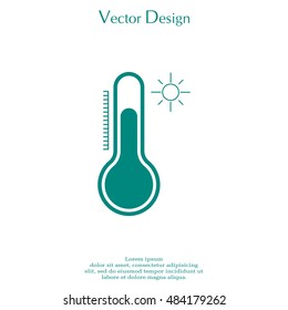 Thermometer icon , vector illustration