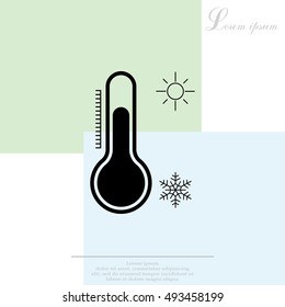 Thermometer icon , vector illustration