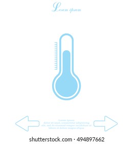 Thermometer icon , vector illustration