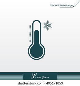 Thermometer icon , vector illustration