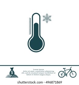 Thermometer icon , vector illustration