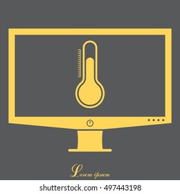 Thermometer icon , vector illustration