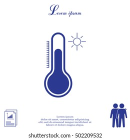 Thermometer icon , vector illustration